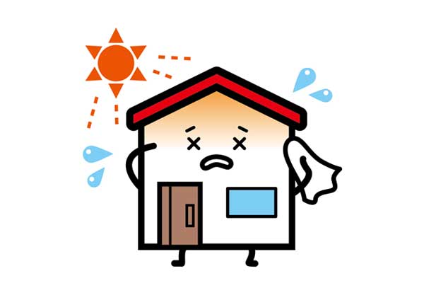 最上階の暑さが気になる