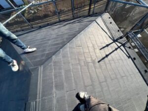 築35年スレート屋根の様子