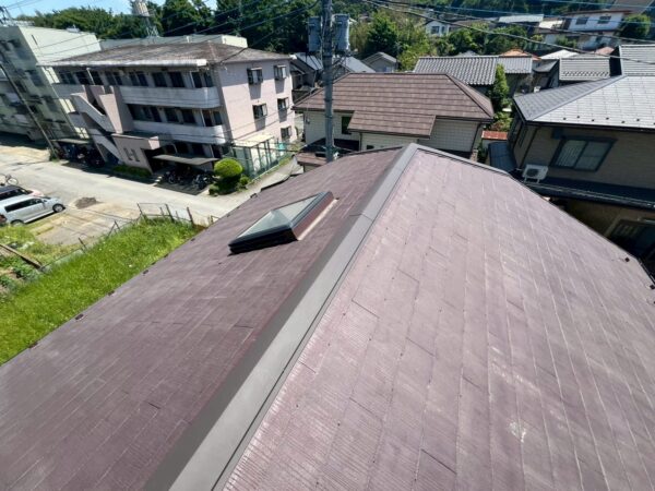 埼玉県川口市青木にて屋根修理　棟板金交換 施工後