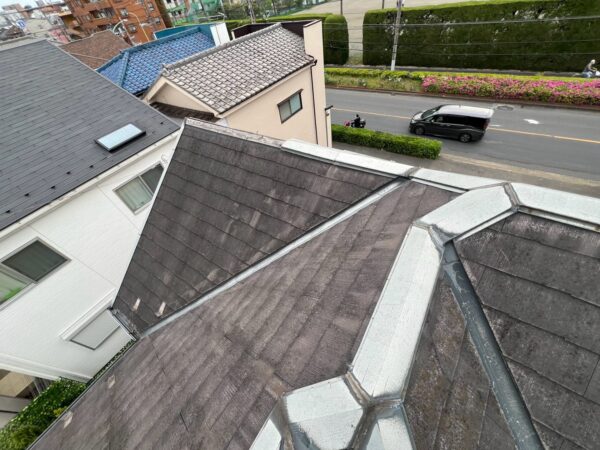川口市にて雨漏り予防の屋根修理〈シルキーG2へのカバー工法〉 施工前